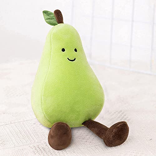 JOSON Kreative Birnen-Plüschtiere, 9 Zoll Mini-Gemüse- und Obst-Plüschpuppen, Geburtstagsgeschenke für Jungen und Mädchen, Heimdekorationen (Birnen) von JOSON