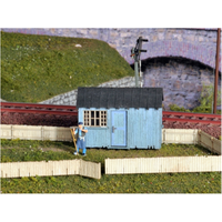 JOSWOOD 21003 H0 Geräteschuppen blau von JOSWOOD