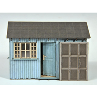 JOSWOOD 70300 SPUR 0 Geräteschuppen blau - Bausatz von JOSWOOD