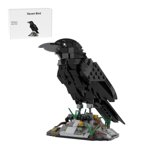 JOTPOR DIY Crow Block Model Kit - MOC-217187, Kreative Vogel-Blöcke für Erwachsene, Home Office Dekoration Sammlerstücke(357PCS) von JOTPOR