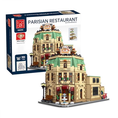 JOTPOR MOC-160521 DIY-Bauklötze-Set - Einzigartiger Pariser Restaurant-Architektur-Modellbaukasten für Erwachsene(3104PCS) von JOTPOR