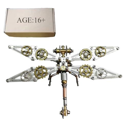 JOTPOR Meganeura Mechanisches Punk-Insekten-Set, 3D-Metall-Libelle, DIY-Montagemodell für ab 16 Jahren, 200 + Stück JOTPOR Meganeura Mechanisches Punk-Insekten-Set, 3D-Metall-Libelle, DIY-Montagemodell für ab 16 Jahren, 200 + Stück von JOTPOR