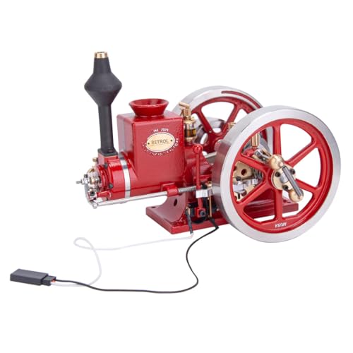 JOTPOR Retro-Motor HM-01 7cc Motor 4-Takt horizontal Hit and Miss Verbrennungsmotor Modell (montierte Version) von JOTPOR
