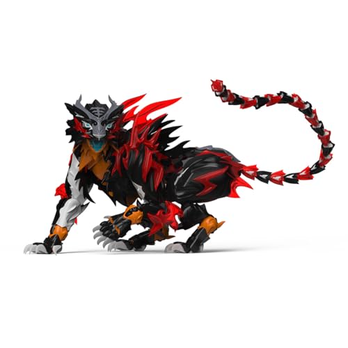 Tiger Puzzle Modell Set, Der Klassiker der Berge und Meere Gott Vier Geister DIY Puzzle Modell für Sammler und Enthusiasten, Rot Gestreift Schwarz (Kit Version) von JOTPOR