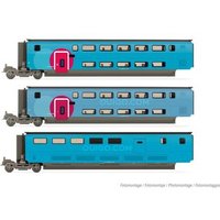 JOUEF HJ3009 H0 3teilige Ergänzung TGV Duplex OuiGo, SNCF, Ep. VI von JOUEF