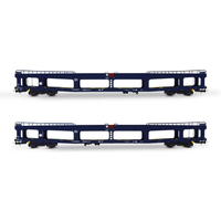 JOUEF HJ4190 H0 2-tlg. Set Autotransportwagen DD DEV 66, SNCB, Ep. V von JOUEF