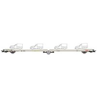 JOUEF HJ6205 H0 3achs. Tiefladewagen STVA Ladks grau beladen mit 4x Citroen 2CV "La Poste", SNCF, Ep. IV JOUEF HJ6205 H0 3achs. Tiefladewagen STVA Ladks grau beladen mit 4x Citroen 2CV "La Poste", SNCF, Ep. IV von JOUEF