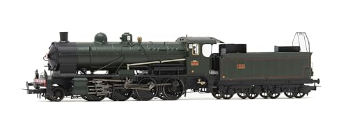 Jouef HJ2415S SNCF 140 C 133 + Tender 18 B 12 région Est grün/schwarz rot gestreift Ep III mit DCC-Sounddecoder Modell RailwayLoco-Steam von JOUEF