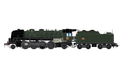 Jouef HJ2430 SNCF, 141 R 44 Depot Sarreguemines, mit 3. Scheinwerfer und Kohletender, grün-Schwarze Lackierung, Ep. III Lok – Dampf Jouef HJ2430 SNCF, 141 R 44 Depot Sarreguemines, mit 3. Scheinwerfer und Kohletender, grün-Schwarze Lackierung, Ep. III Lok – Dampf von JOUEF