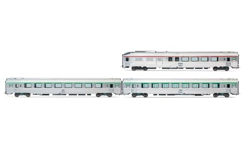 Jouef HJ4196 SNCF, 3 Einheiten Pack EC Etoile du Nord Set 1/2, B3Dtux, B8u und B91/2tu, ep. V Reisezugwagen Jouef HJ4196 SNCF, 3 Einheiten Pack EC Etoile du Nord Set 1/2, B3Dtux, B8u und B91/2tu, ep. V Reisezugwagen von JOUEF