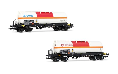 Jouef HJ6250 SNCF, 2-teiliger Kesselwagen für Chlor, VTG + Ermewa, beige/orange/rote Lackierung, Ep. VI Güterwagen Jouef HJ6250 SNCF, 2-teiliger Kesselwagen für Chlor, VTG + Ermewa, beige/orange/rote Lackierung, Ep. VI Güterwagen von JOUEF