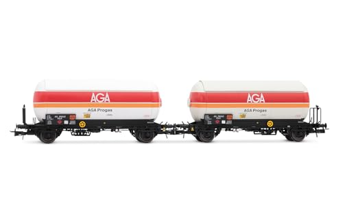 Jouef HJ6289 SNCF, 2 Einheiten Pack Gastankwagen AGA Progas, ep.IV Güterwagen von JOUEF