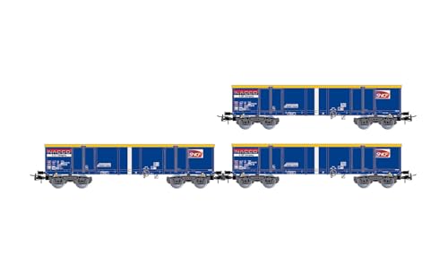 Jouef HJ6293 SNCF, 3er-Pack offener Eamnos-Wagen, Ep. VI, Waggonfahrzeuge, blau Jouef HJ6293 SNCF, 3er-Pack offener Eamnos-Wagen, Ep. VI, Waggonfahrzeuge, blau von JOUEF