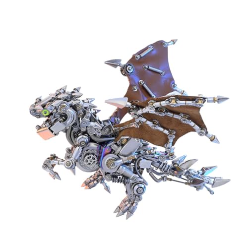 JOYARCH 1450+ Teile 3D Metall Puzzles für Erwachsene, DIY Steampunk Stereoskopisch Babylon(Plus Flügel) Metall Zusammengesetztes Modell, 3D Puzzles Kreative Verzierungen von JOYARCH