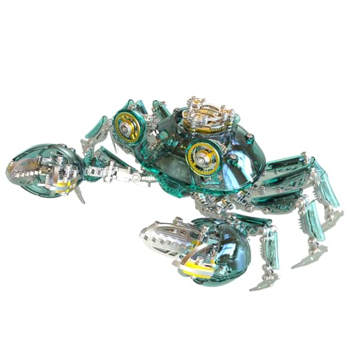 JOYARCH 3D Metall Krabbe Puzzle für Erwachsene, 666Teile DIY Mechanische Auspicious Grün Krabbe Metall Steampunk Montage Modell, DIY Kreativ Trendy Verzierungen JOYARCH 3D Metall Krabbe Puzzle für Erwachsene, 666Teile DIY Mechanische Auspicious Grün Krabbe Metall Steampunk Montage Modell, DIY Kreativ Trendy Verzierungen von JOYARCH