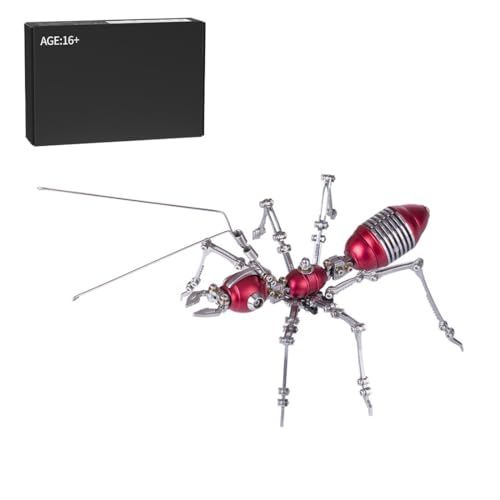 JOYARCH 3D Metall Puzzle Bausatz für Erwachsene, 100Teile 3D Mini Mechanisches Insekt Ameisenarmee Modell, DIY Puzzlespiel Schreibtisch Verzierung Bausatz Basteln Spielzeug JOYARCH 3D Metall Puzzle Bausatz für Erwachsene, 100Teile 3D Mini Mechanisches Insekt Ameisenarmee Modell, DIY Puzzlespiel Schreibtisch Verzierung Bausatz Basteln Spielzeug von JOYARCH