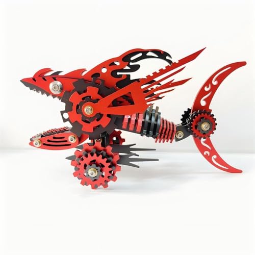 JOYARCH 3D Metall Puzzle Bausatz für Erwachsene, 211Teile 3D Mechanisches Metall Megalodon Modell, DIY Puzzlespiel Schreibtisch Verzierung Bausatz Basteln Spielzeug JOYARCH 3D Metall Puzzle Bausatz für Erwachsene, 211Teile 3D Mechanisches Metall Megalodon Modell, DIY Puzzlespiel Schreibtisch Verzierung Bausatz Basteln Spielzeug von JOYARCH