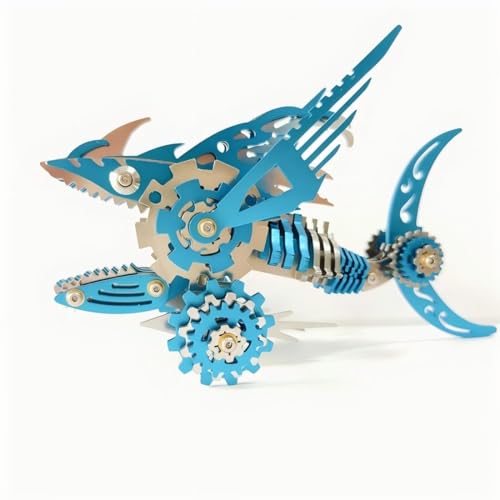 JOYARCH 3D Metall Puzzle Bausatz für Erwachsene, 211Teile 3D Mechanisches Metall Megalodon Modell, DIY Puzzlespiel Schreibtisch Verzierung Bausatz Basteln Spielzeug JOYARCH 3D Metall Puzzle Bausatz für Erwachsene, 211Teile 3D Mechanisches Metall Megalodon Modell, DIY Puzzlespiel Schreibtisch Verzierung Bausatz Basteln Spielzeug von JOYARCH