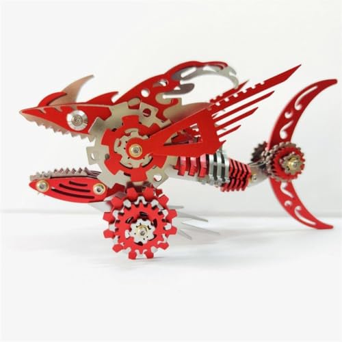 JOYARCH 3D Metall Puzzle Bausatz für Erwachsene, 211Teile 3D Mechanisches Metall Megalodon Modell, DIY Puzzlespiel Schreibtisch Verzierung Bausatz Basteln Spielzeug JOYARCH 3D Metall Puzzle Bausatz für Erwachsene, 211Teile 3D Mechanisches Metall Megalodon Modell, DIY Puzzlespiel Schreibtisch Verzierung Bausatz Basteln Spielzeug von JOYARCH