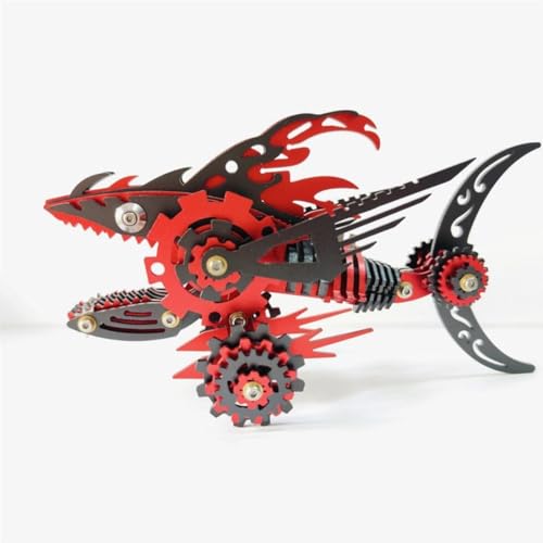 JOYARCH 3D Metall Puzzle Bausatz für Erwachsene, 211Teile 3D Mechanisches Metall Megalodon Modell, DIY Puzzlespiel Schreibtisch Verzierung Bausatz Basteln Spielzeug JOYARCH 3D Metall Puzzle Bausatz für Erwachsene, 211Teile 3D Mechanisches Metall Megalodon Modell, DIY Puzzlespiel Schreibtisch Verzierung Bausatz Basteln Spielzeug von JOYARCH