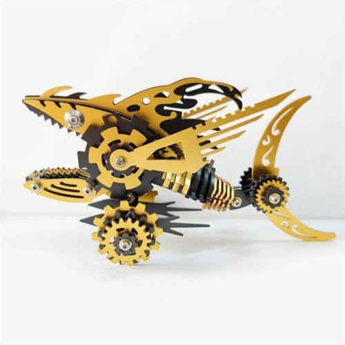 JOYARCH 3D Metall Puzzle Bausatz für Erwachsene, 211Teile 3D Mechanisches Metall Megalodon Modell, DIY Puzzlespiel Schreibtisch Verzierung Bausatz Basteln Spielzeug JOYARCH 3D Metall Puzzle Bausatz für Erwachsene, 211Teile 3D Mechanisches Metall Megalodon Modell, DIY Puzzlespiel Schreibtisch Verzierung Bausatz Basteln Spielzeug von JOYARCH