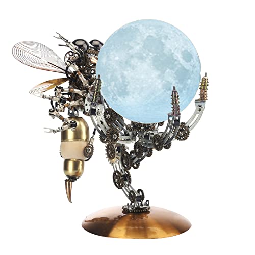 JOYARCH 3D Metall Puzzle Modell Erwachsene, 10CM DIY 3D Mechanische Metall Wespenfuß & Mondlicht Puzzlesätze, 627 Teile DIY Mechanische Steampunk Oktopus Modell mit 3 Farben JOYARCH 3D Metall Puzzle Modell Erwachsene, 10CM DIY 3D Mechanische Metall Wespenfuß & Mondlicht Puzzlesätze, 627 Teile DIY Mechanische Steampunk Oktopus Modell mit 3 Farben von JOYARCH
