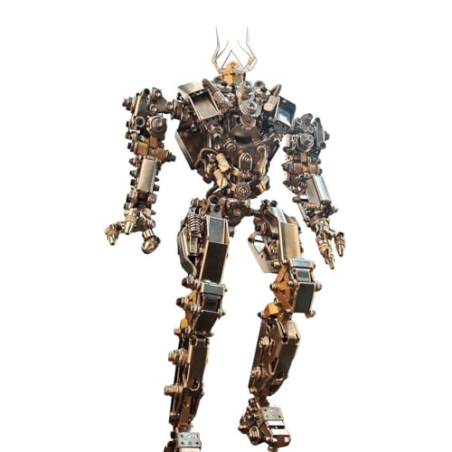 JOYARCH 3D Metall Puzzle Protoss Mecha Modell, 1020+Teile DIY Metall Statue Montage Modell mit Lichtern, Geschenk für Teenager und Erwachsene von JOYARCH