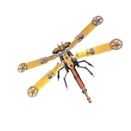 JOYARCH 3D Metall Puzzle für Erwachsene, 168Teile Mechanisches Libelle C Metall Modell, DIY Steampunk Bausätze Einfügen Trend Verzierung von JOYARCH
