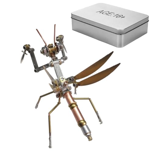JOYARCH 3D Metall Puzzles Erwachsene, 150+Teile DIY Kleine Gottesanbeterin Metall Modell Bausatz, DIY Mechanische Steampunk Kleine Gottesanbeterin Montage Modell Kreative Trendy Desk Ornament JOYARCH 3D Metall Puzzles Erwachsene, 150+Teile DIY Kleine Gottesanbeterin Metall Modell Bausatz, DIY Mechanische Steampunk Kleine Gottesanbeterin Montage Modell Kreative Trendy Desk Ornament von JOYARCH