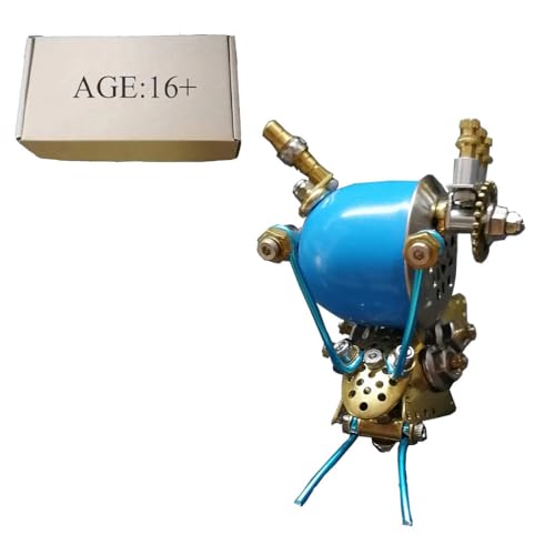 JOYARCH 3D Metall Puzzles Erwachsene, 200+Teile DIY Blaue Schnecke Metall Modell Bausatz, DIY Mechanische Steampunk Blaue Schnecke Montage Modell Kreative Trendy Desk Ornament von JOYARCH