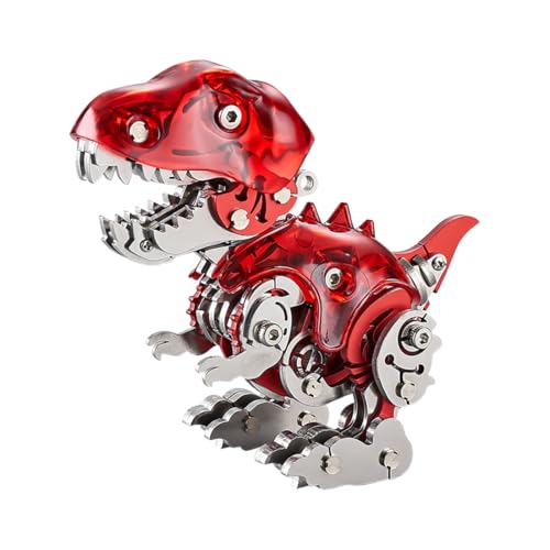 JOYARCH 3D Metall Puzzles für Erwachsene, 126 Teile DIY Mechanisch Metall Q Version Dinosaurier Modell, 3D Dinosaurier Basteln Puzzles Bausätze Schreibtisch Verzierung von JOYARCH