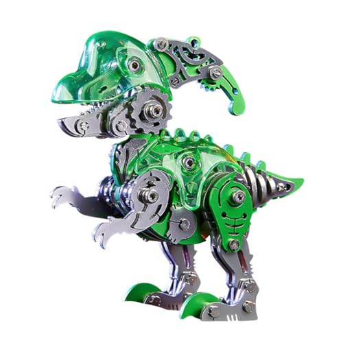 JOYARCH 3D Metall Puzzles für Erwachsene, 126 Teile DIY Mechanisch Metall Q Version Dinosaurier Modell, 3D Dinosaurier Basteln Puzzles Bausätze Schreibtisch Verzierung von JOYARCH