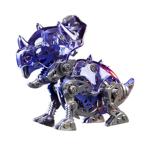 JOYARCH 3D Metall Puzzles für Erwachsene, 126 Teile DIY Mechanisch Metall Q Version Dinosaurier Modell, 3D Dinosaurier Basteln Puzzles Bausätze Schreibtisch Verzierung von JOYARCH