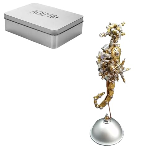 JOYARCH 3D Metall Puzzles für Erwachsene, 308Teile DIY Mechanisch Metall Seepferdchen Modell Bausatz, DIY Insekt Bausätze Ideales Spielzeug Geschenk & Dekorationen von JOYARCH