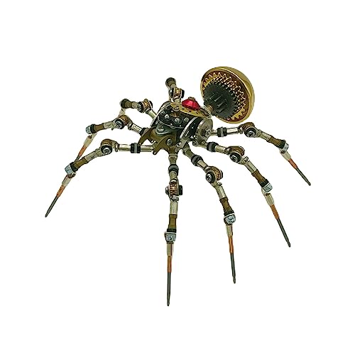 JOYARCH 3D Metall Spinne Puzzle Bausätze, 80+Teile 3D DIY Steampunk Mechanische Insekt Messing Modell Spielzeug für Heimdekoration von JOYARCH