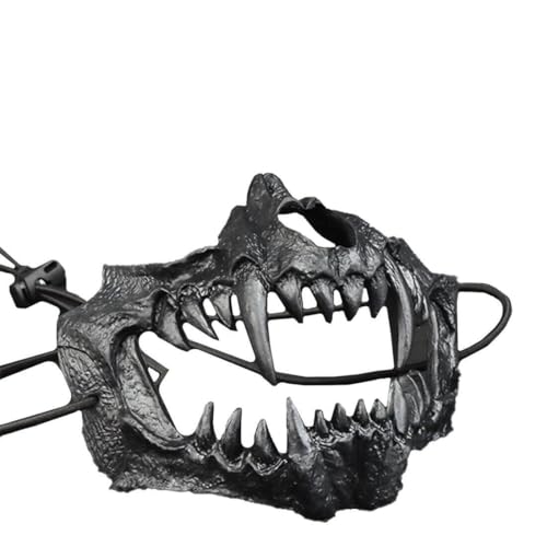 JOYARCH Halloween-Maske für Cosplay, Halbes Gesicht Skeleton Masken Geister Masken Oni Maske Maskerade Halloween Party Kostüm Requisiten JOYARCH Halloween-Maske für Cosplay, Halbes Gesicht Skeleton Masken Geister Masken Oni Maske Maskerade Halloween Party Kostüm Requisiten von JOYARCH