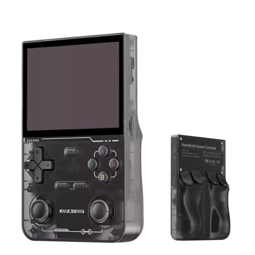 JOYARCH K36 Retro-Handheld-Videospielkonsole mit 8,9 cm (3,5 Zoll) 640 * 480 IPS-Bildschirm, 128 GB Dual-Joystick, Mini-tragbarer Retro-Videoplayer, integrierte 19000+ Spiele von JOYARCH