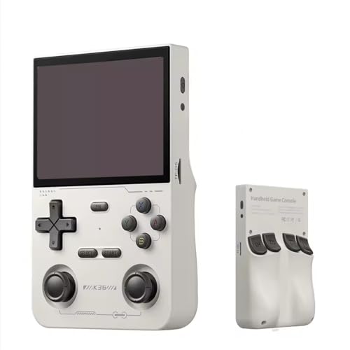 JOYARCH K36 Retro-Handheld-Videospielkonsole mit 8,9 cm (3,5 Zoll) 640 * 480 IPS-Bildschirm, 128 GB Dual-Joystick, Mini-tragbarer Retro-Videoplayer, integrierte 19000+ Spiele von JOYARCH