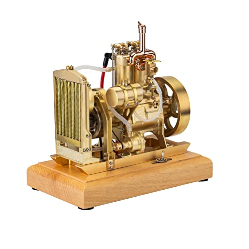 JOYARCH Motor Modell Bausatz, 5ccm Synchron Zweizylinder Überkopf Ventil Benzin Motor, Verbrennungsmotor Traktormotor mit mechanischer Drehzahlbegrenzung, Physik Experiment Spielzeug JOYARCH Motor Modell Bausatz, 5ccm Synchron Zweizylinder Überkopf Ventil Benzin Motor, Verbrennungsmotor Traktormotor mit mechanischer Drehzahlbegrenzung, Physik Experiment Spielzeug von JOYARCH