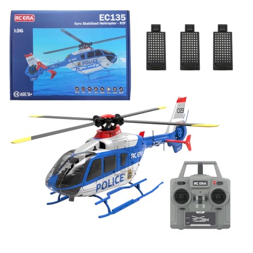 JOYARCH RC ERA C123 EC135 RC Hubschrauber - 6CH 1/36 Scale Single-Rotor Gyroscopic Remote Control Helicopter, Military RC Aircraft for Adults & Beginner von JOYARCH