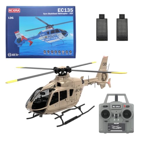 JOYARCH RC ERA C123 EC135 RC Hubschrauber - 6CH 1/36 Scale Single-Rotor Gyroscopic Remote Control Helicopter, Military RC Aircraft for Adults & Beginner von JOYARCH
