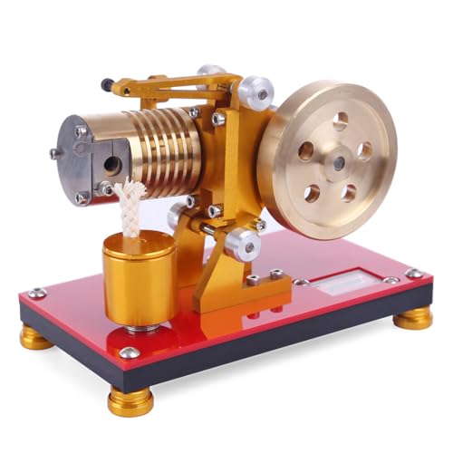 JOYARCH Stirling Motor Modell Bausatz der läuft, Ansaugfeuer Typ Professionelle Ausgabe Reines Kupfer Luftzylinder Wärmeenergie Motor Modell, Physik Experiment Spielzeug JOYARCH Stirling Motor Modell Bausatz der läuft, Ansaugfeuer Typ Professionelle Ausgabe Reines Kupfer Luftzylinder Wärmeenergie Motor Modell, Physik Experiment Spielzeug von JOYARCH
