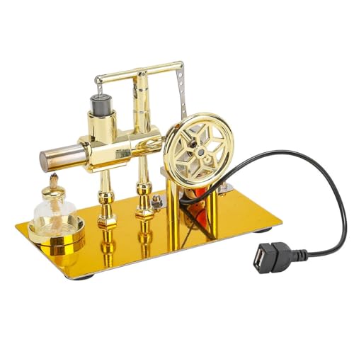 JOYARCH Stirlingmotor Motormodell für Erwachsene, Gleichgewicht EIN-Zylinder Heißluft Stirling Motor Modell mit USB-Licht, DIY Physik Experiment Instrument JOYARCH Stirlingmotor Motormodell für Erwachsene, Gleichgewicht EIN-Zylinder Heißluft Stirling Motor Modell mit USB-Licht, DIY Physik Experiment Instrument von JOYARCH