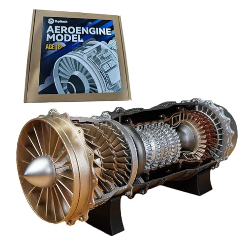 JOYARCH WS-15 Turbojet Triebwerk Modell für Erwachsene, 1/20 150+Teile DIY 3D Turboluftschiff Frighter Triebwerk Modell, Mechanische Wissenschaft Spielzeug Desktop Ornament JOYARCH WS-15 Turbojet Triebwerk Modell für Erwachsene, 1/20 150+Teile DIY 3D Turboluftschiff Frighter Triebwerk Modell, Mechanische Wissenschaft Spielzeug Desktop Ornament von JOYARCH