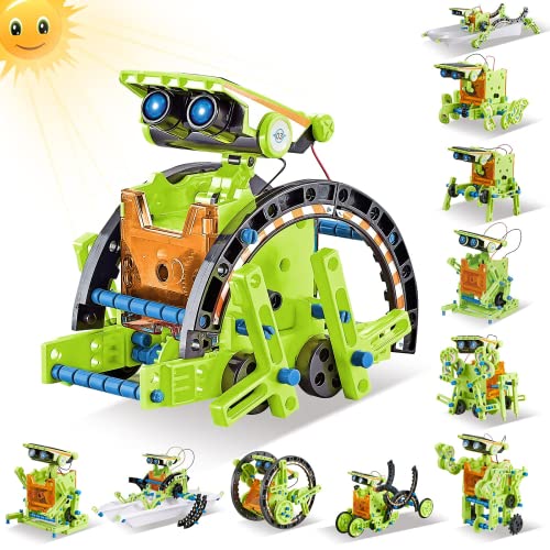JOYENDER 12-In-1 Solar Roboter Spielzeug für Kinder, STEM Experimente Bausatz, Teenage Engineering konstruktionsspielzeug ab 3 Jahre, Lernspielzeug Geschenk für Jungen Mädchen ab 8 9 10+ Jahren von JOYENDER
