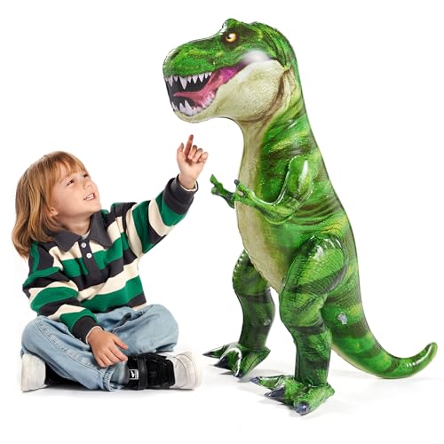 JOYIN 93cm Dinosaurier aufblasbar, Tyrannosaurus Rex aufblasbares Dinosaurierspielzeug für Halloween Party Dekoration Dino Geburtstagsfeiergeschenk für Kinder und Erwachsene von JOYIN