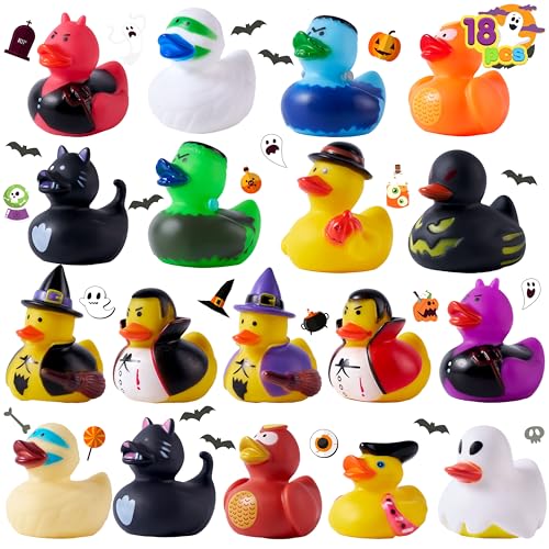 JOYIN 18 Halloween-Gummienten, quietschende Enten, Quietscheentchen für Baby Kind Spaß beim Baden JOYIN 18 Halloween-Gummienten, quietschende Enten, Quietscheentchen für Baby Kind Spaß beim Baden von JOYIN
