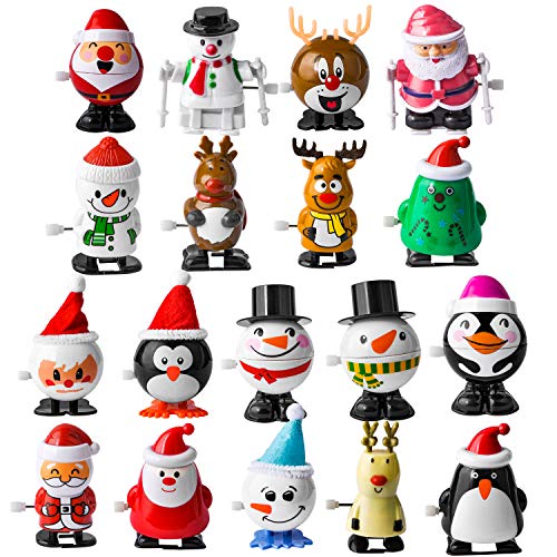 JOYIN 18 Pack Christmas Wind Up Toy Assortments Stocking Stuffers for Christmas Party Favor Supply Accessories (18 Pieces Pack) von JOYIN
