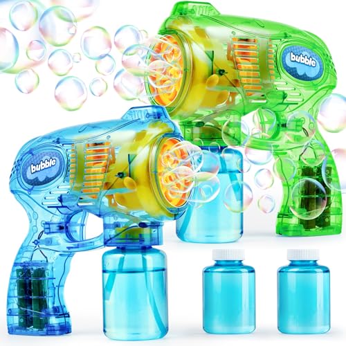 JOYIN (2 * 148 ml) 2 Seifenblasenpistole für Kinder mit Seifenblasenflüssigkeit, Seifenblasengebläse für Seifenblasen Party Geschenke, Geburtstag, Outdoor Indoor Aktivität, Sommer Spielzeug,Ostern JOYIN (2 * 148 ml) 2 Seifenblasenpistole für Kinder mit Seifenblasenflüssigkeit, Seifenblasengebläse für Seifenblasen Party Geschenke, Geburtstag, Outdoor Indoor Aktivität, Sommer Spielzeug,Ostern von JOYIN