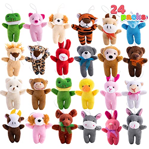 JOYIN 24 Pcs Mini Plüschtiere, 3"/7,6cm Kleine Stofftiere für Kindergeburtstag Gastgeschenke, Pinata Füllung, Kleine Geschenke für Kinder, Tombola Preise Kinder, Mitgebsel Kindergeburtstag ab 3+ Jahre JOYIN 24 Pcs Mini Plüschtiere, 3"/7,6cm Kleine Stofftiere für Kindergeburtstag Gastgeschenke, Pinata Füllung, Kleine Geschenke für Kinder, Tombola Preise Kinder, Mitgebsel Kindergeburtstag ab 3+ Jahre von JOYIN